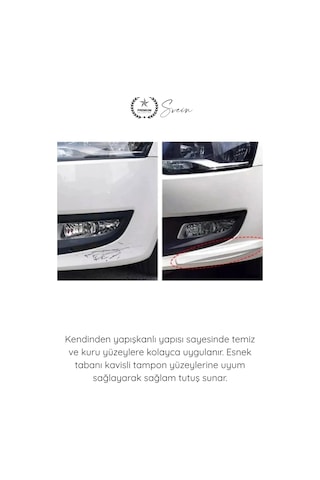 Svein Tamponkoruma Esnek Darbe Emici Oto Stil Çizilme Önleyici Araba Tampon Koruyucu Karbon Desenli Siyah