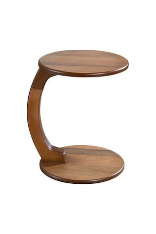 Lunora Ceviz Ahşap C Yan Sehpa Ceviz