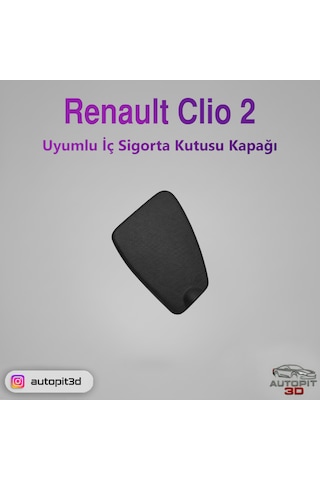 Renault Clio 2 Uyumlu İç Sigorta Kutusu Kapağı