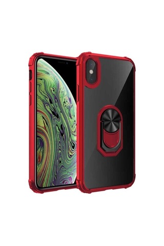 Apple Uyumlu iPhone Xs Max 6.5 Kılıf Zore Mola Kapak Kırmızı
