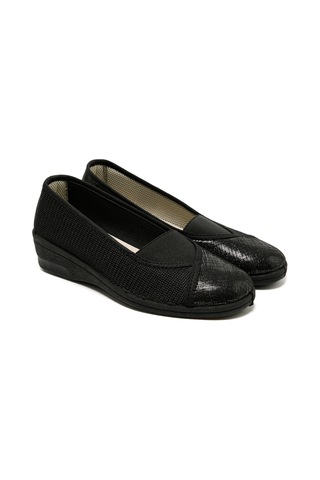 Sandalet Kadın 7337 Green Life Stretch Women's Footwear Black Siyah