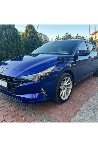 Hyundai Elantra Sinyalli Batman Yarasa Ayna Kapağı Piano Black 2021 Sonrası