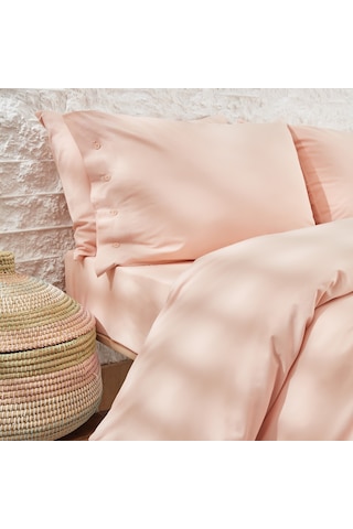 Yataş Bedding Plain Battal Boy Ranforce Nevresim Takımı - Blush Taş