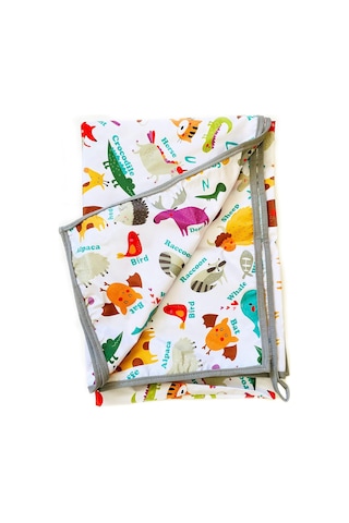 Yorni Zoo Su Geçirmez Yer/masa Örtüsü, 145x300cm, Dikdörtgen,%100 Polyester, Aktivite, Yemek Ve Oyun İçin, Doğa Dostu Ve Çevreci