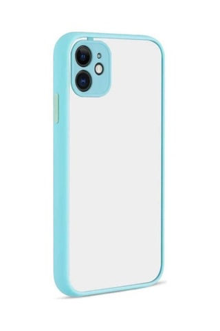 Apple Uyumlu iPhone 12 Mini Kılıf Zore Hux Kapak Turkuaz