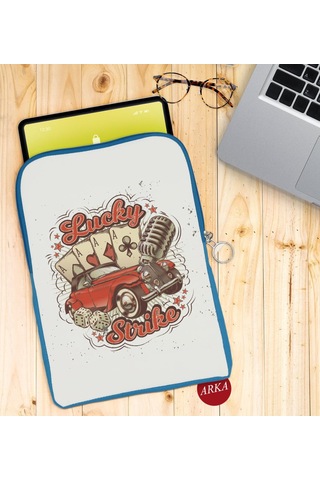 Bk Gift Lucky Strike Tasarımlı Taşınabilir Koruyucu Tablet Kılıfı