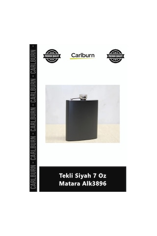 Matara Paslanmaz Çelik Lüks Hediyelik Tasarım Metal Cep Matarası Tekli Siyah 7 Oz Matara Çok Renkli