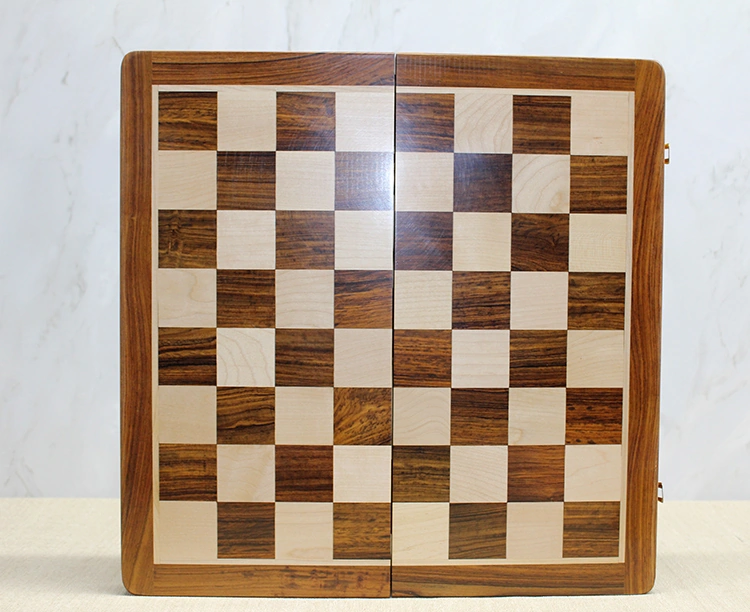 Özel Vernikli Mıknatıs Taşlı Ahşap Katlanabilir Kutulu Satranç Oyunu 30 Cm - 9047920447431rx8