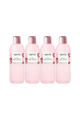 Agarta Doğal Gül Suyu 400ml 4 Lü Set