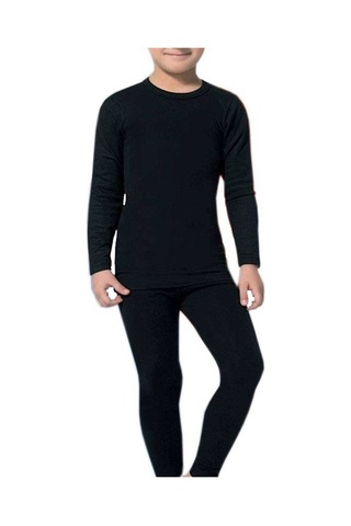 Northcity Çocuk Termal İçlik Fanila Body Takımı - Siyah Termal Set 2005