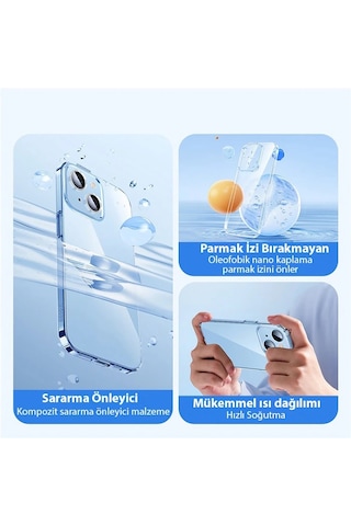 Baseus İphone 15 Crystal Serisi Silikon Kılıf + Tempered Ekran Koruyucu Set- 5775