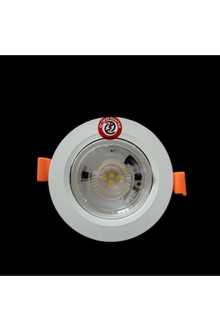 Atlantis 6 Watt 6W Cob Led Spot Beyaz Kasa Yuvarlak Beyaz Işık