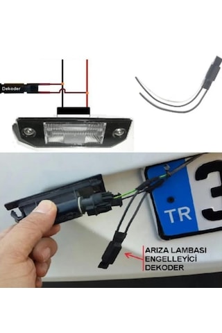 5w T10 Ve Sofit Park Plaka Led Ampul Arıza Lambası Engelleyici Canbus Dekoder Direnç