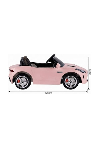 442 Cougar Akülü 30 Kg Taşıma Kapasiteli Uzaktan Kumandalı Araba 12v Pembe