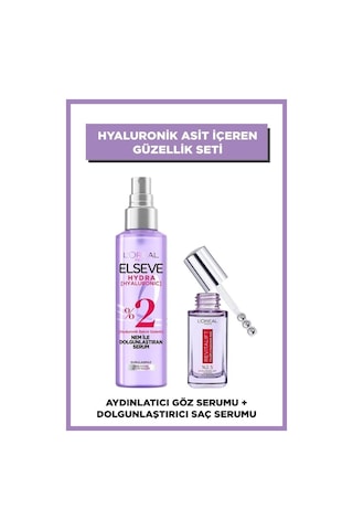 L'Oréal Paris Revitalift Filler Aydınlatıcı Göz Serumu 20ml &hydra Nem İle Dolgunlaştıran Serum 150ml pkthydrsrmfllrsrm-9427