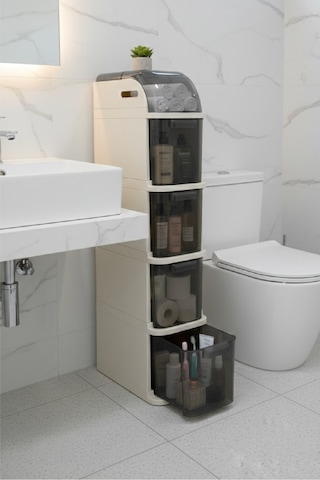 Pro Slim Çekmeceli Dar Alan Dolabı - Tekerlekli Mutfak ve Banyo Düzenleyici