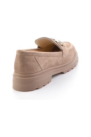 Bambi Vizon Kadın Loafer Ayakkabı K01536104772 Vizon