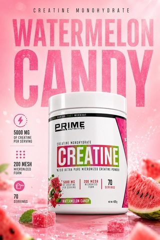 Prime Nutrition Creatine 420 Gram Watermelon Candy Karpuz