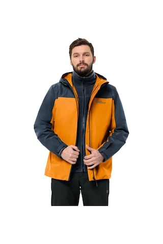 Jack Wolfskin 1115311-m0043 Taubenberg 3ın1 M Erkek Oudoor Mont Renkli Çok Renkli
