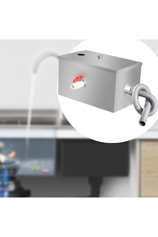 Suntek Paslanmaz Çelik Yağ Tutucu Atık Su Ayırıcı Mutfak Kafe