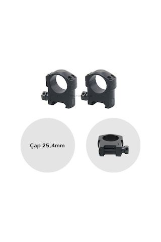 Vector Optics Tactical 25.4mm Medium Mark Weaver Dürbün Montaj Halkası Sctm-37 Siyah