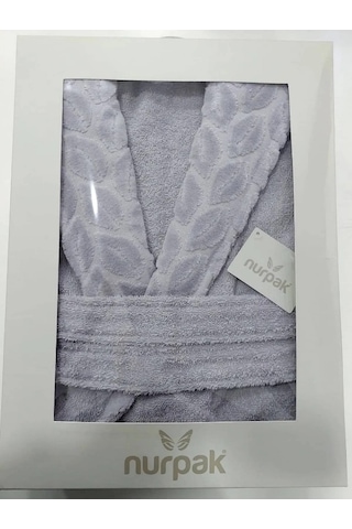 Nurpak Battal Boy Tek Bornoz Şalyaka-hazal Gri Beden 2xl-3xl Gri