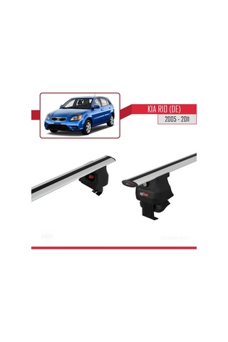 Kia Rio De Hatchback 2005-2011 Arası İle Uyumlu Ace-4 Ara Atkı Tavan Barı Gri