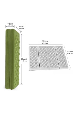 Microcase Katlanabilir Portatif Kamp Piknik Outdoor Oturma Matı Minderi 40x30 Cm Al5908 2 Adet Siyah