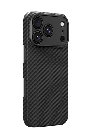 Apple iPhone Uyumlu 18 Pro Kılıf M-safeli 1500d Aramid Lens Korumalı Amazingthing Titan Max Karbon Kapak Siyah