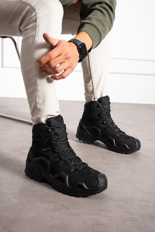 Single Sword Su Geçirmez Kışlık Asker&polis&outdoor Kısa Taktik Bot Ve Postal Ss611 Siyah