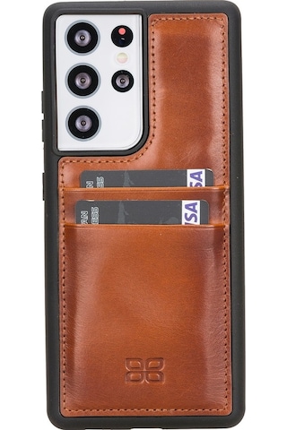 Bouletta Samsung Galaxy S21 Ultra Uyumlu Deri Arka Kapak FXCPRST2