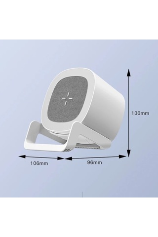 Butu L28 4'ü 1 Arada 15 W Telefon Tutculu Kablosuz Şarj Cihazı Bluetooth Hoparlör