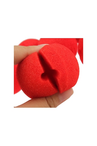 Sünger Palyaço Burnu 5 Cm Kırmızı Renk 2 Adet