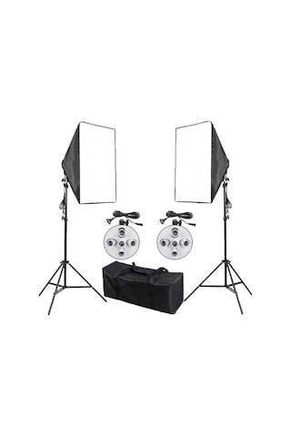 50 x 70 CM 5 Duylu Softbox 2'li Sürekli Işık Seti