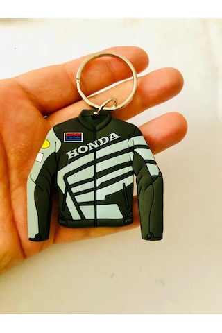 Honda Motorcu Ceketi Kauçuk Anahtarlık Veya Çanta Süsü Çok Renkli