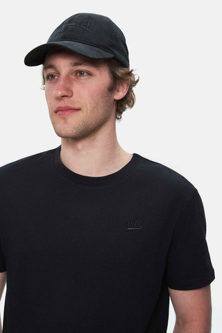 Ucla Harper Siyah Bisiklet Yaka Nakışlı Standard Fit Erkek Tshirt Siyah