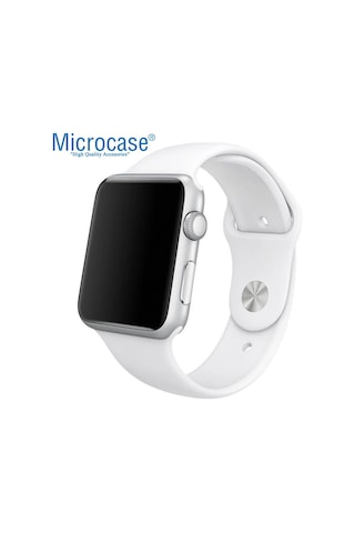 Microcase Apple Uyumlu  Watch Se 44 MM Silikon Kordon Kayış M-L