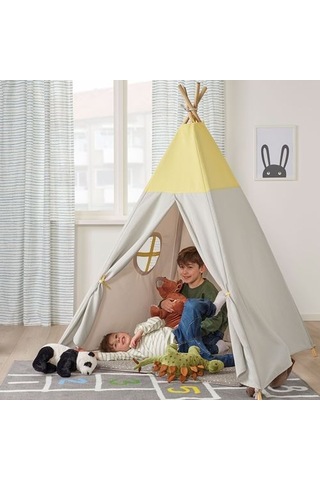 Ikea Hövlıg Çadır, Gri-sarı, 164 Cm