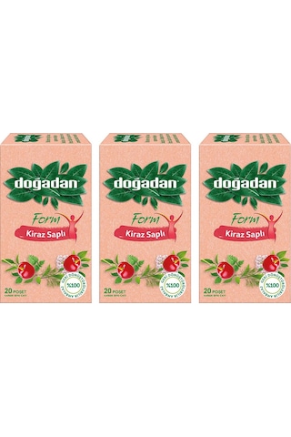 Doğadan Form Kiraz Saplı Karışık  Bitki Çayı Bardak Poşet 3 x 20’li