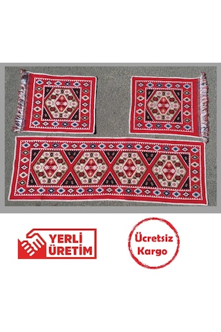 Oto Koltuk Kilim Seti - Çift Yön Ön Ve Arka Koltuk 3 Parça Takım