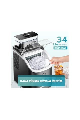 Euhomy Kristal Küp Taşınabilir Buz Makinesi