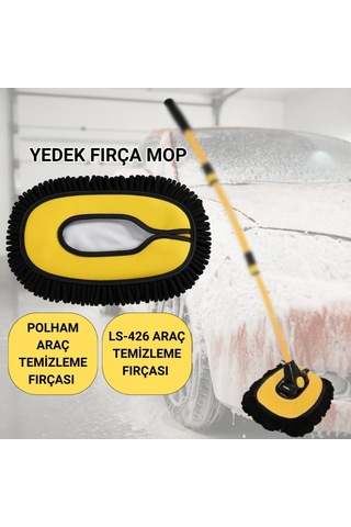 Polhammobile Sku:smgstk7d07284c00 Polham Ve Ls-426 Uyumlu Yedek Araç Yıkama Mopu, Oto Temizleme Fırçası Yedek Mop, Çizmez, Süper Emici Sku: Smgstk7d07284c00