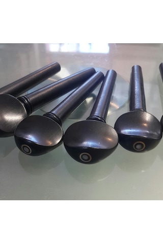 Keman için Nokta Sedefli Abanoz Burgu