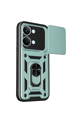 Newface - 203 - Xiaomi Poco X8 Pro Max Pars Lens Yüzüklü Silikon - Csmo-tex - - Yeşil
