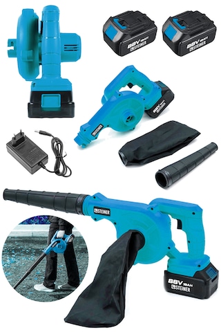 Steiner ST-88V Akülü Hava Körüğü Yaprak Üfleme Makinesi Mavi
