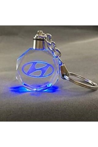 Hyundai Işıklı Anahtarlık 2021 Yılının Popüler Ürünü Şık Car Keychain Oto Araba Motor Şık Aksesuar