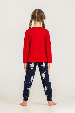 Rolypoly You Are My Everything Anne Kız Kırmızı Uzun Kol Pijama Takım Rp3930-a-v1 Rp3930-a-v1