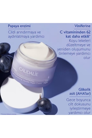 Ciltteki Leke Ton Farklılıklarını Gidermeye Yardımcı Doğal Işıltı Kazandıran Gece Kremi 50 Ml