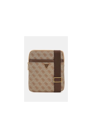 Guess Erkek Vezolla Smart Mini Omuz Çantası Kahverengi