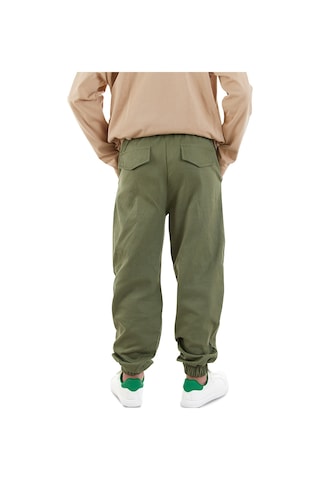 Denokids Erkek Çocuk Dikişli Haki Gabardin Pantolon Renkli